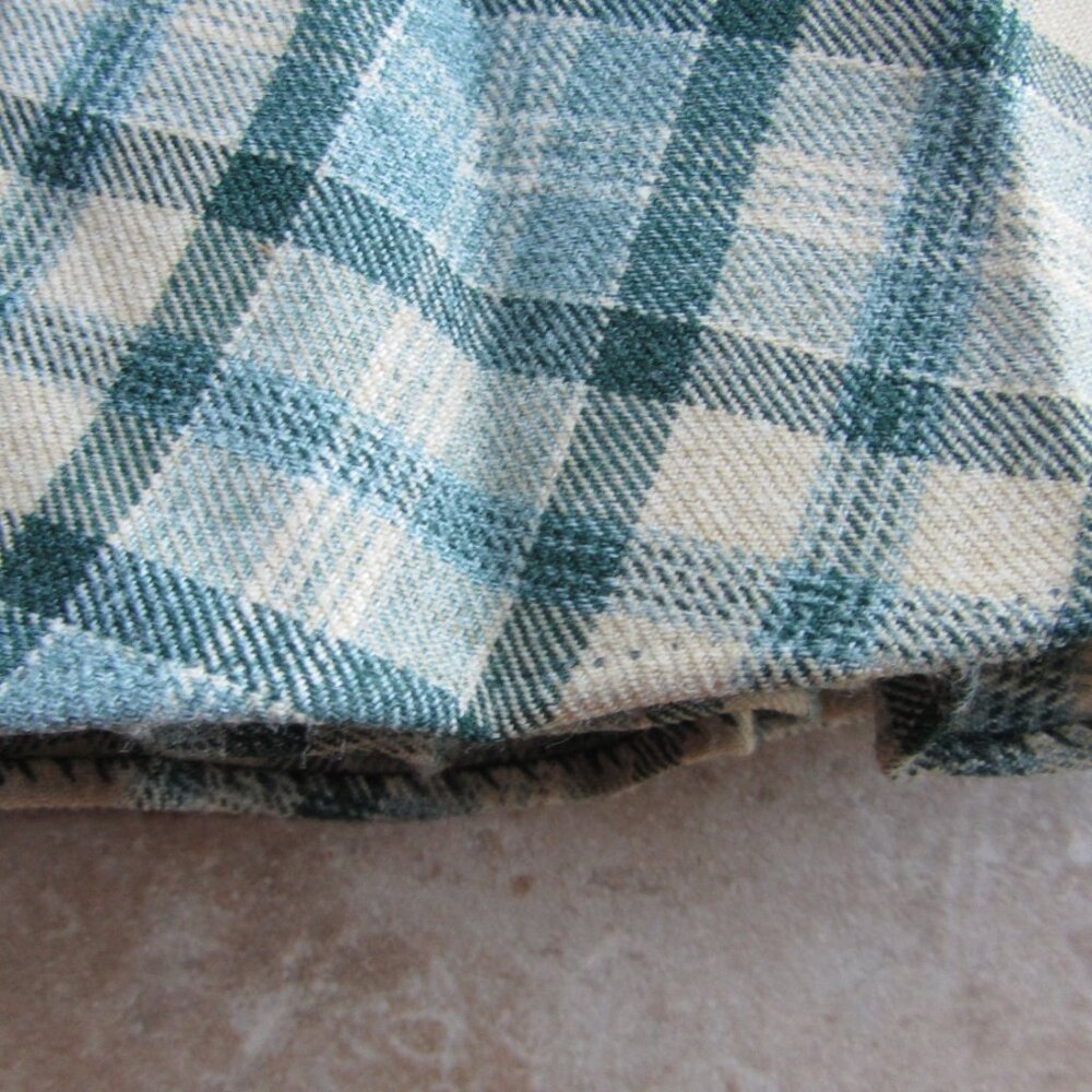 Vintage Japanese Changing Scene Plaid Tartan Pleated Wool Skirt - Picture 7 of 7